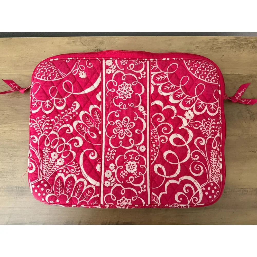 Vera Bradley Laptop Case/Tablet Bag - Twirly Birds Pink Floral